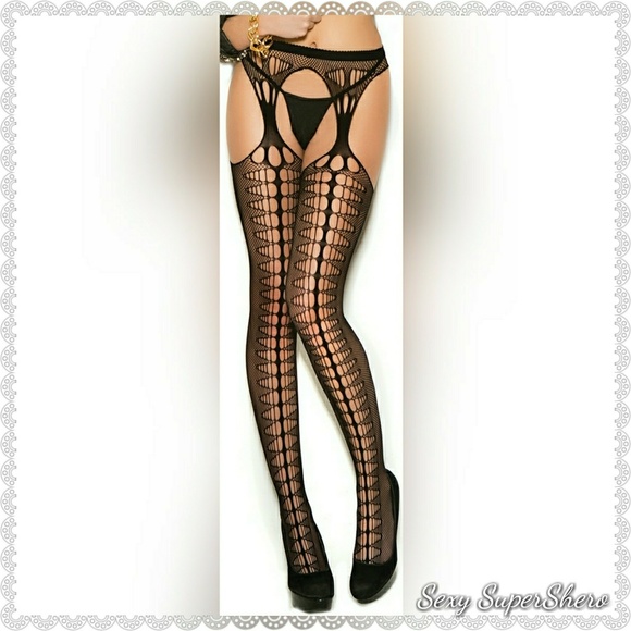 🆕"Sexy A$$ Can Be" Suspender Lingerie Pantyhose - Picture 2 of 4